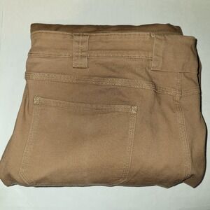 Duluth Trading Flex Fire Hose Pants Men's 42x30 Brown Cargo Canvas Heavy